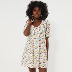 Tuckernuck Hyacinth House Red & Blue Multi Floral Posie Mini Dress